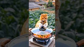 How could be like that cat catvideos catcookingasmr cooking shorts [upl. by Bruner]