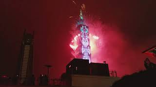 Taipei 101 New Years Eve fireworks for 2018 [upl. by Docia]