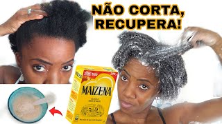 SEU CABELO VAI FICAR MUITO MACIO e HIDRATADO COM MAIZENA [upl. by Yelak]