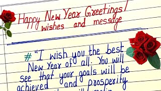 happy new year greeting cardmessages ampwisheswhat should I write in a happy new year wishes card [upl. by Angel]