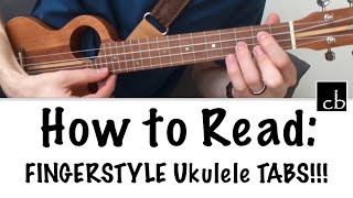 How To Read FINGERSTYLE Ukulele TABS [upl. by Kronfeld651]