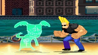 MUGEN Kazu Me Vs Johnny Bravo AI patched [upl. by Nosmirc]