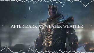 After Dark X Sweater Weather  Audio Edit  Slowed  Reverb  No Copyright [upl. by So]