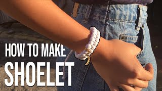 How to make SHOELET Shoelace Bracelet [upl. by Tedda]