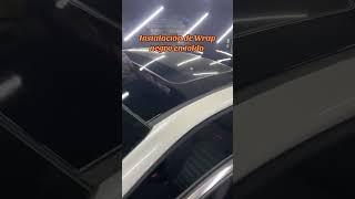 Kia Forte GT instalación de Wrap negro gloss en toldo cdmx esteticaautomotriz detailing [upl. by Eirroc]