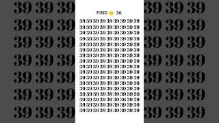 FIND 👉 36 👈puzzlegame iqtest brainpower maths braintest mentalchallenge shortsviral [upl. by Dragde499]