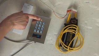 Sicherheitstechnik  elektronisches Zahlenschloss amp Kartenschloss mit RFIDCardReader [upl. by Bonaparte]