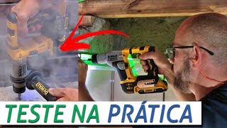 TESTEI O MARTELETE A BATERIA DEWALT DCH172 veja o REVIEW [upl. by Eirac]