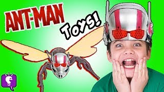 AntMan Helmet Surprises Marvel Wasp  Optimus Prime HobbyKidsTV [upl. by Hildy]