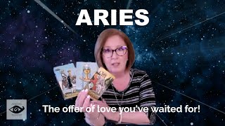 ARIES love tarot ♈️ The offer of love youve waited for [upl. by Glynas]