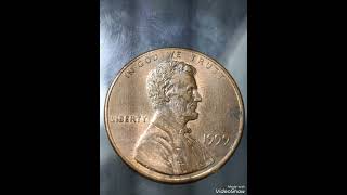 500K amp Super Rare 1999 lincoln penny Close AM pennycoinsmoneyrarecoinscollections [upl. by Natehc]