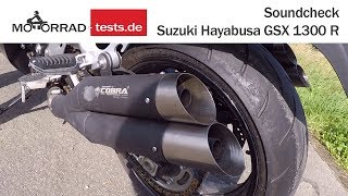 Sound  Suzuki Hayabusa GSX 1300R mit Cobra Hypershots [upl. by Hgielsel]