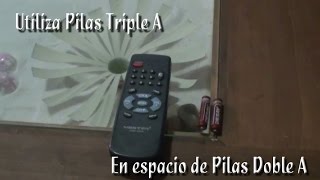 Como usar Pilas Triple A en espacio para Pilas Doble A [upl. by Quick272]