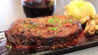 The BBQ ChefSteakDry Rub on Merlot Infused Cedar Plank [upl. by Nappie]