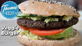 Veggie BURGER  von Brot bis Mayo alles selbstgemacht [upl. by Ruyam]