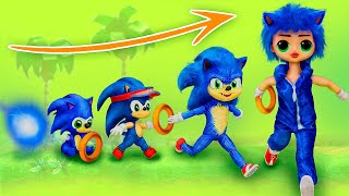 Sonic Growing Up  10 LOL Surprise DIYs [upl. by Naitsabas]