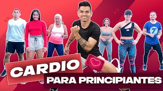 🏠🔥RUTINA de CARDIO SIN IMPACTO para BAJAR DE PESO  EJERCICIOS para PRINCIPIANTES en CASA [upl. by Gwynne]