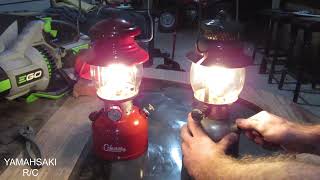 1963 Coleman 200A and late 1930s  early 1940s 242b lantern [upl. by Cousins]