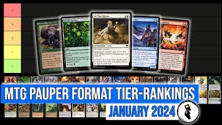 MTG Pauper Format Tier List January 2024 Gold Lotus Pauper MTG OFFICIAL Tier Rankings [upl. by Entsirhc]