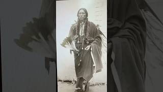 Quanah Parker Comanche Indian Chief holding feathers tepee Native American [upl. by Buck298]