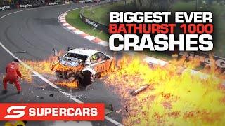 Biggest EVER Bathurst 1000 crashes  Repco Bathurst 1000  Supercars 2022 [upl. by Warrick643]