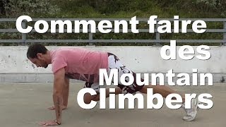 Comment faire des Mountain Climber exercice de gainage  Tutoriel [upl. by Pelage]