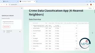 PYTHON  Web APP  AI Enhance Crime Data Analysis System Using KNN  MyProjects Mart [upl. by Rennie815]