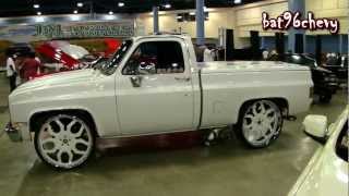 PEARL WHITE Short Bed Chevy C10 Silverado Truck on 28quot Forgiatos  1080p HD [upl. by Tasiana881]