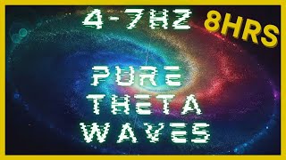 47hz PURE Theta Waves  432hz Base Frequency  Binaural Beats  CIA Hemi Sync  Astral Projection [upl. by Neau]