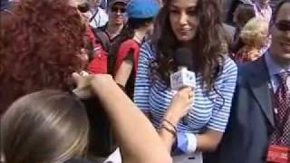 Mille Miglia 2011 le interviste di Teletutto Madalina Ghenea  tg Teletutto [upl. by Jodoin]