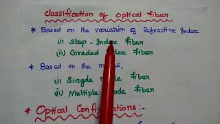 Optical Modes and Configuration  Classification of Fiber [upl. by Seppala151]