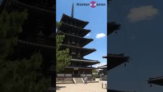 Horyuji Temple in Nara Japan It is a highspeed tour of its grounds Shorts [upl. by Kone]