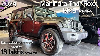 Mahindra Thar Roxx MX5  Diesel  AT  Review [upl. by Ramoj]