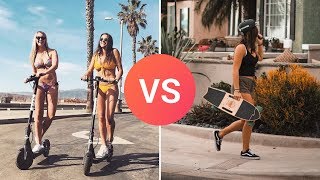 Electric Scooter vs Electric Skateboard  Which is Best [upl. by Drain]