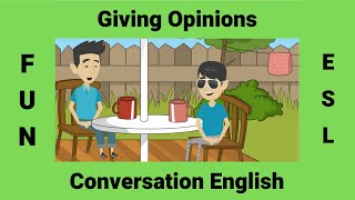 Giving Opinions  English Conversations  Adjectives to give your opinion in English [upl. by Fates295]