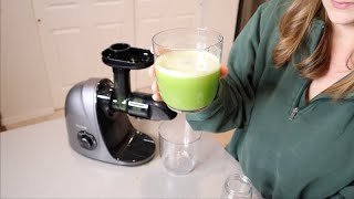 Jocuu Slow Masticating Juicer Review  SoftHard Modes Easy to Clean Quiet Motor [upl. by Warton]