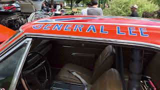 General Lee ‘69 Dodge Charger Replica on display at Wheels Wings amp Wishes 10th Anniversary Car Show [upl. by Atsirk553]