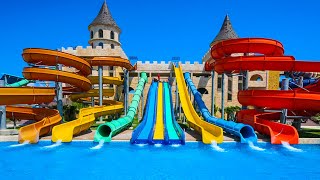 Aquapark Nessebar  Walk Through New 2021 Water Slides [upl. by Magnus247]