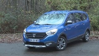 Essai Dacia Lodgy dCi 110 Stepway 2015 [upl. by Kelci]