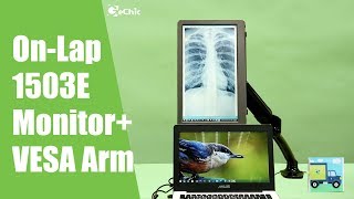 How to Mount Portable Monitor onto VESA 100 Arm GeChic [upl. by Stead]