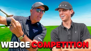 Phil Mickelson Challenged me to a Wedge Contest [upl. by Witkin]