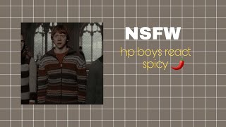 ⚠️NSFW⚠️ HP Boys React Spicy [upl. by Ynafets]