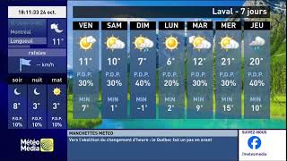 Prévisions locales MétéoMédia [upl. by Enayd]
