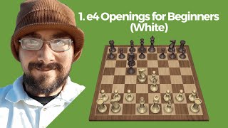 1 e4 Openings for Beginners White  Intro to Book Openings Chesscom lesson [upl. by Ahsaenat13]