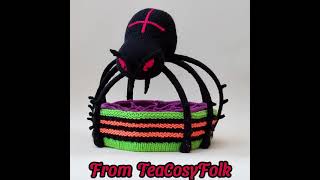 TeaCosyFolks Halloween Spider Sweet Box Cover for Quality Street Chocolates [upl. by Lasiaf319]