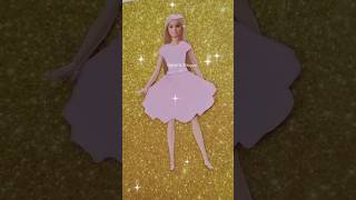 Barbie Kağıt Bebek Elbisesi Yapımı  Barbie Paper Doll Dress Making barbiedoll youtubeshorts [upl. by Rosella]