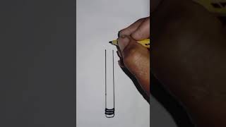 How to draw a pencil ✏️📝✏️ in easy way 💕sketch shorts drawing kidart trendingpencildrawing [upl. by Esiuol]