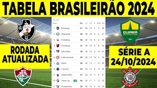 TABELA SÉRIE A 2024 HOJE  TABELA DO BRASILEIRÃO 2024 ATUALIZADA  CLASSIFICAÇÃO BRASILEIRÃO 2024 [upl. by Brunelle754]