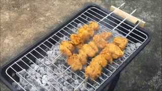 Chicken on charcoal grillgrilled chicken [upl. by Yldarb]