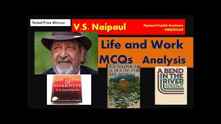 V S Naipaul life and work analysis important MCQs Master Cadre English and UP PGT TGT [upl. by Ayrolg]